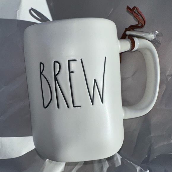 Rae Dunn Other - New Rae Dunn “Brew” Mug with charm